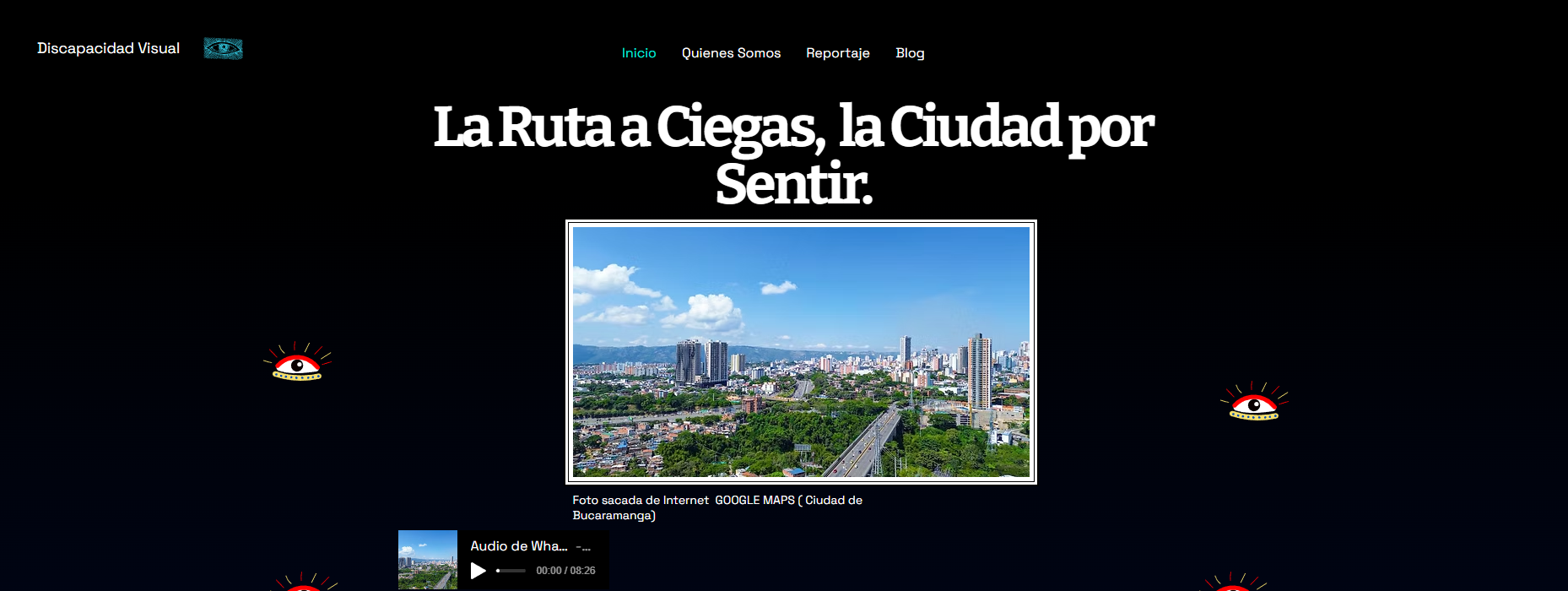 La ruta a ciegas, la ciudad por sentir